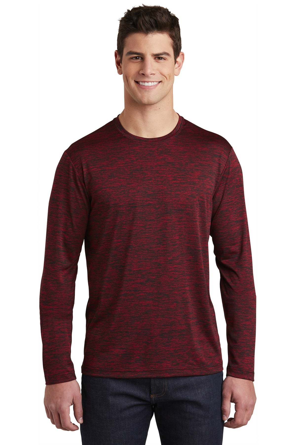 Sport-Tek ST390LS: PosiCharge Long Sleeve Electric Heather Tee