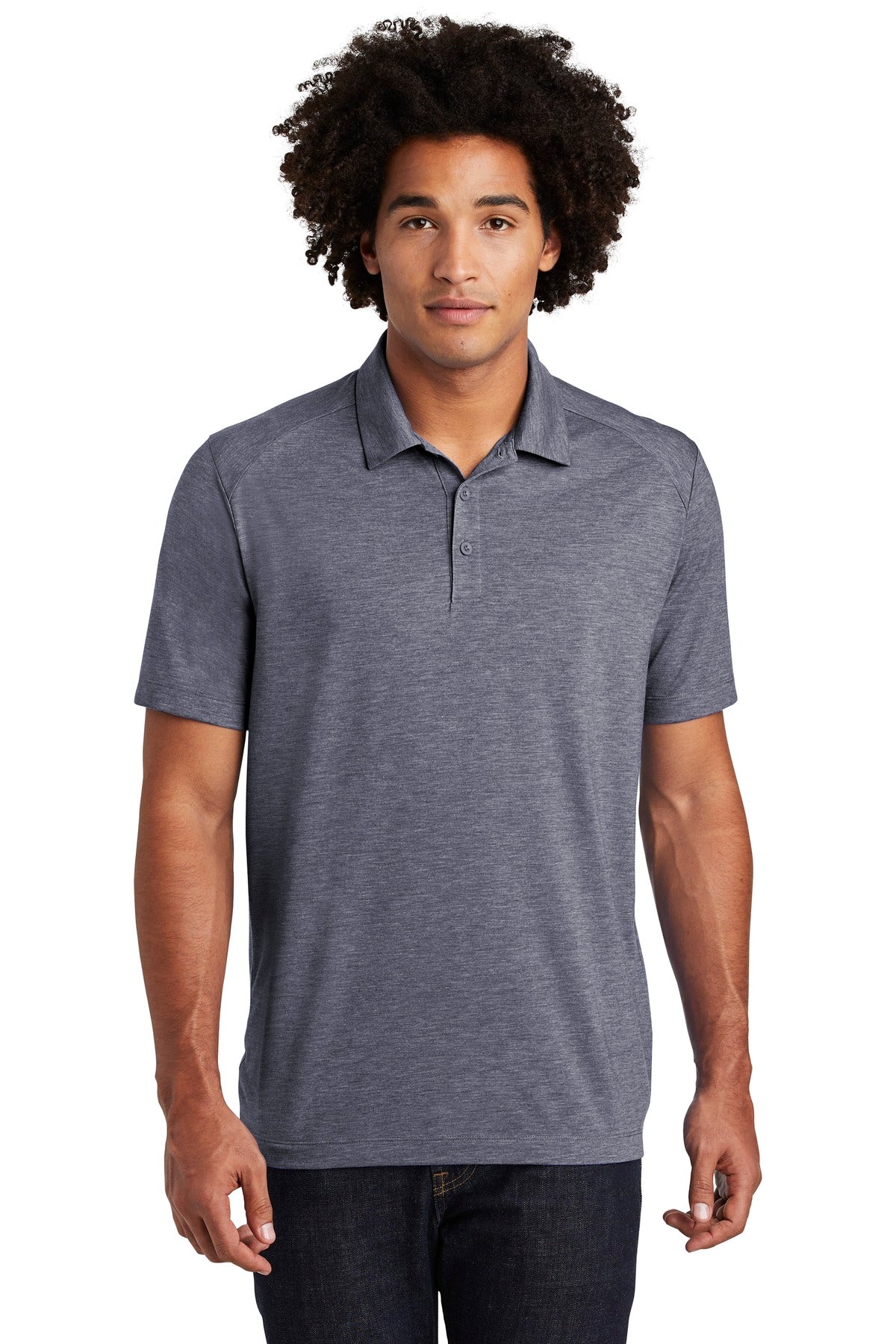 Sport-Tek ST405: PosiCharge Tri-Blend Wicking Polo