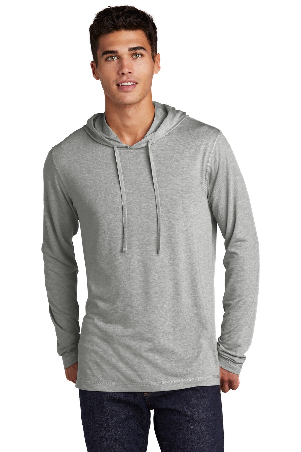 Sport-Tek ST406: PosiCharge Tri-Blend Wicking Long Sleeve Hoodie