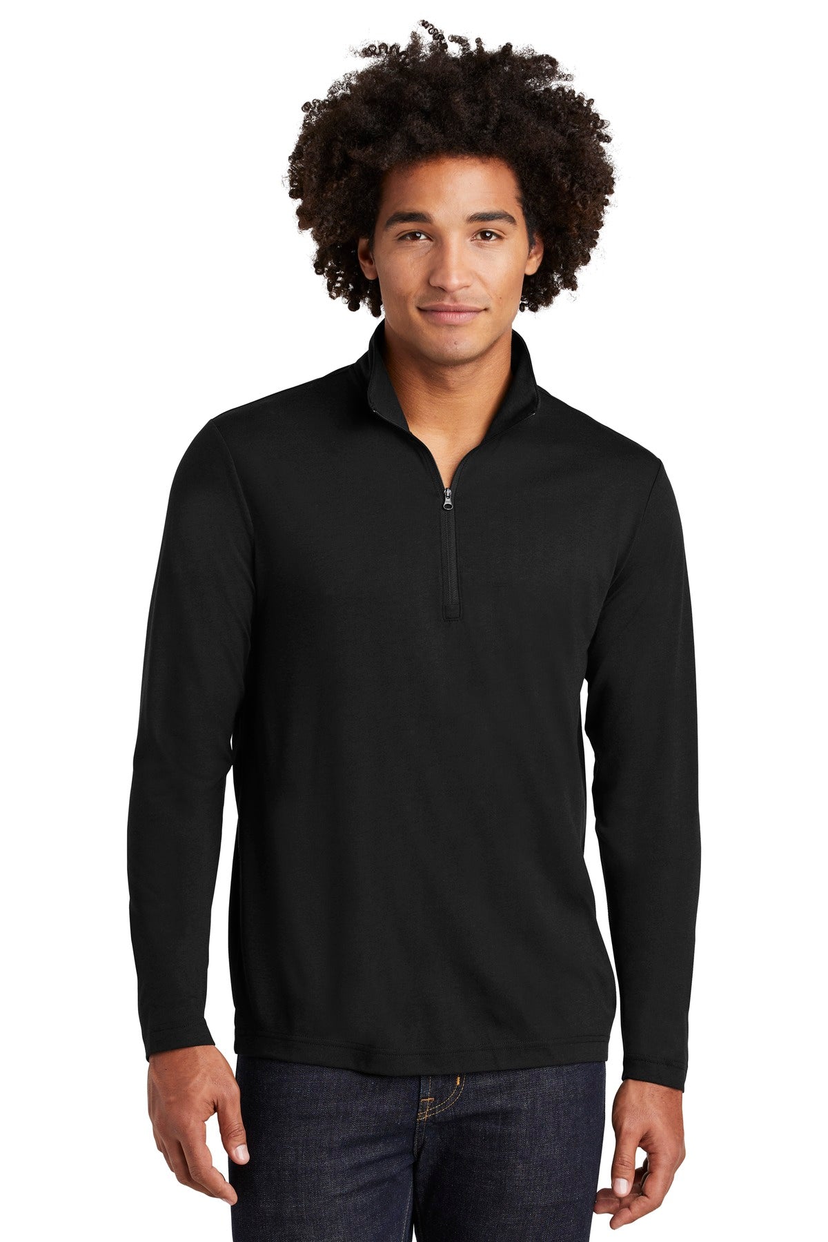 Sport-Tek ST407: PosiCharge Tri-Blend Wicking 1/4-Zip Pullover