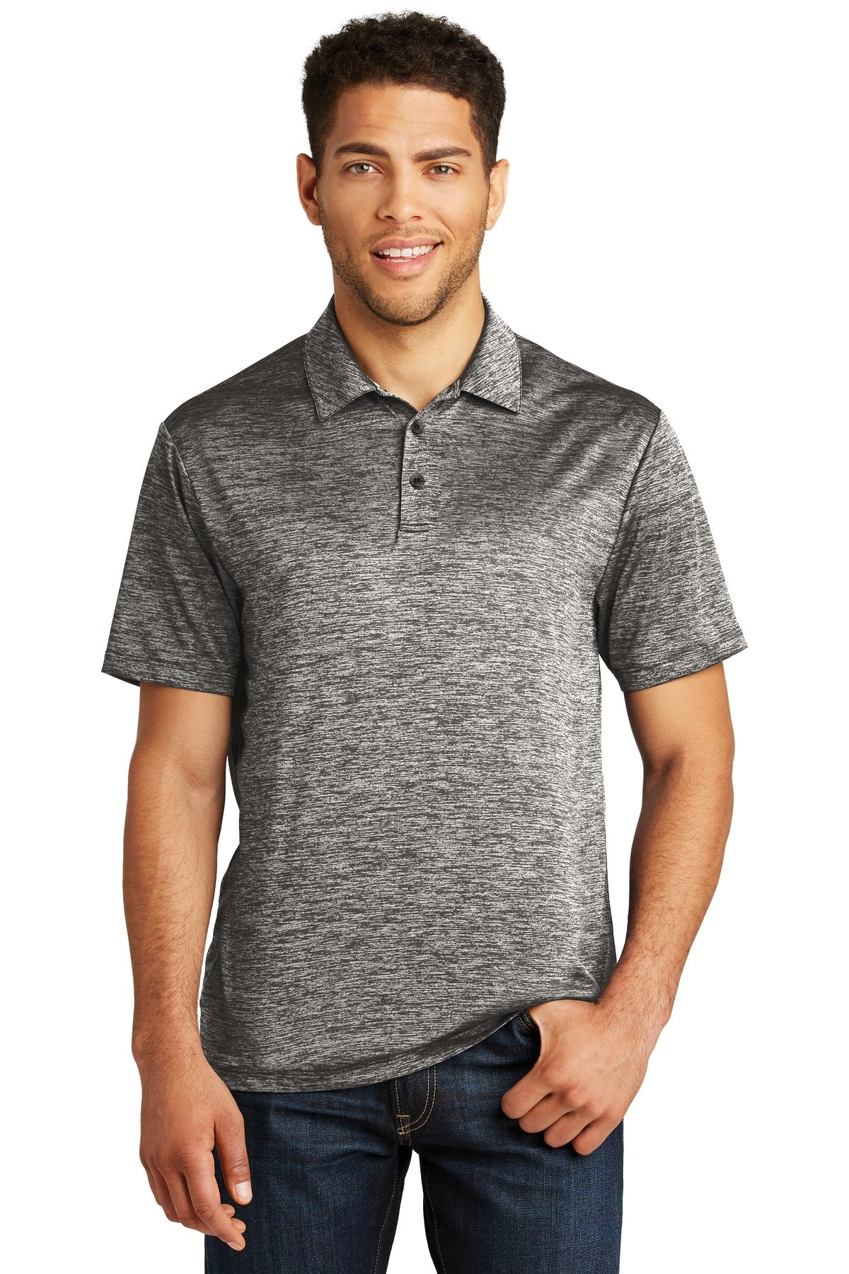 Sport-Tek ST590: PosiCharge Electric Heather Polo
