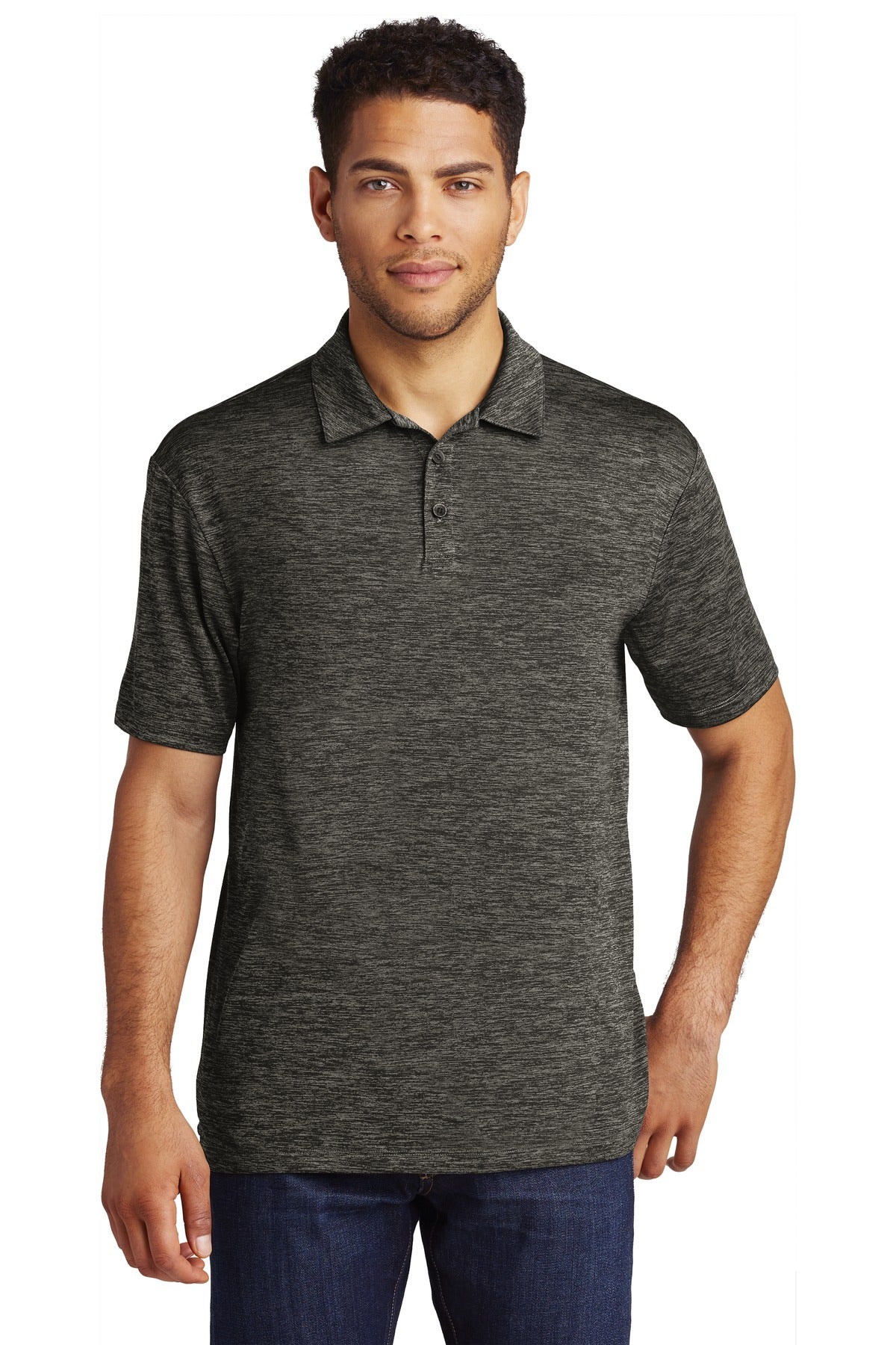 Sport-Tek ST590: PosiCharge Electric Heather Polo