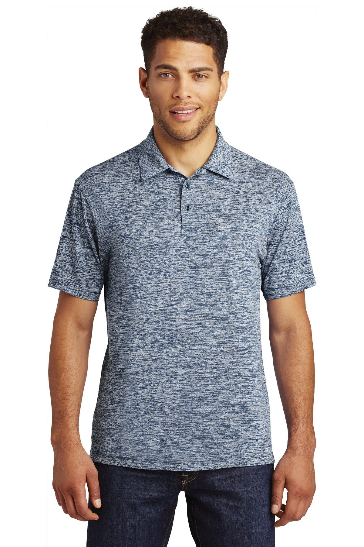 Sport-Tek ST590: PosiCharge Electric Heather Polo