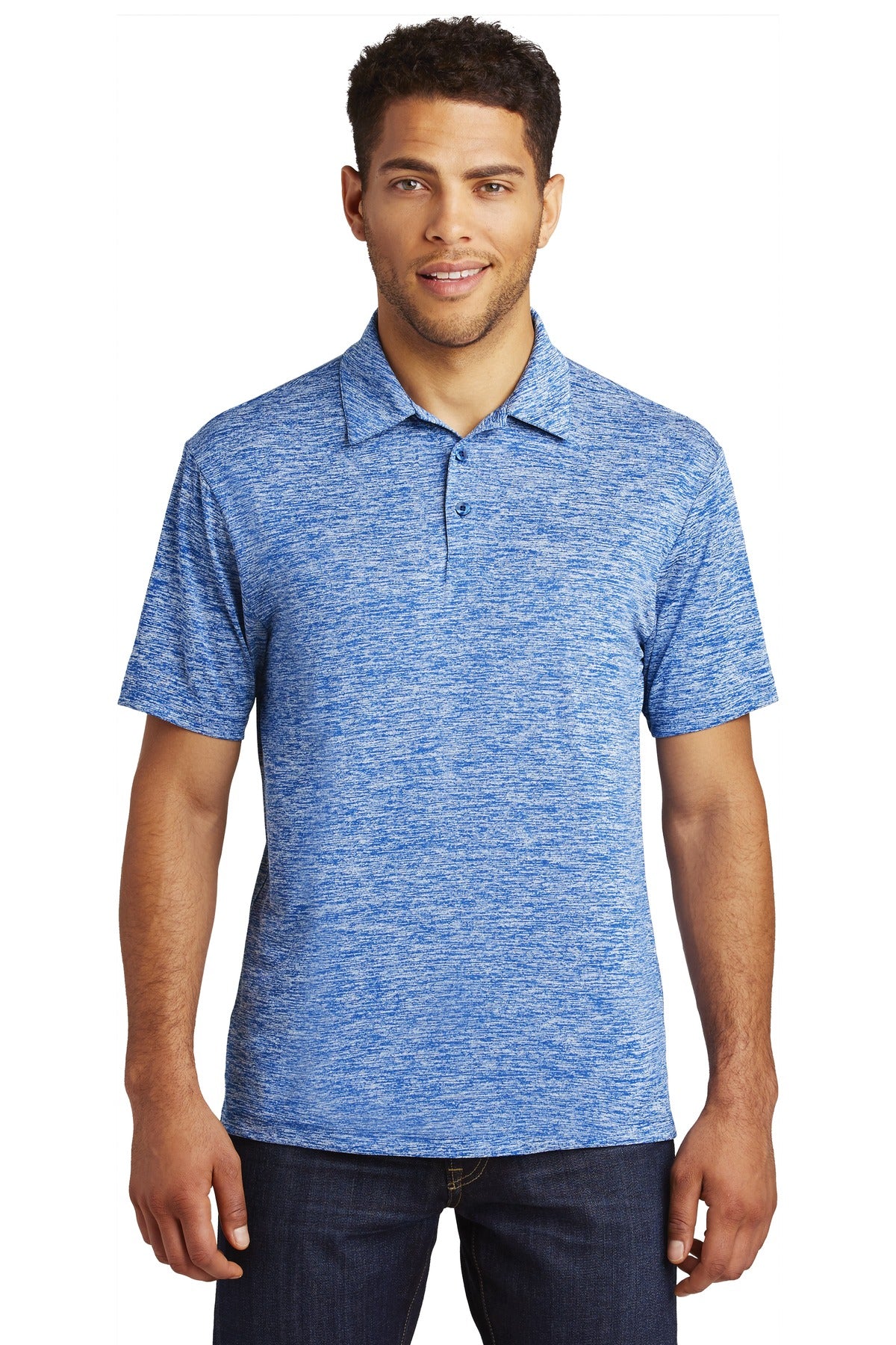 Sport-Tek ST590: PosiCharge Electric Heather Polo