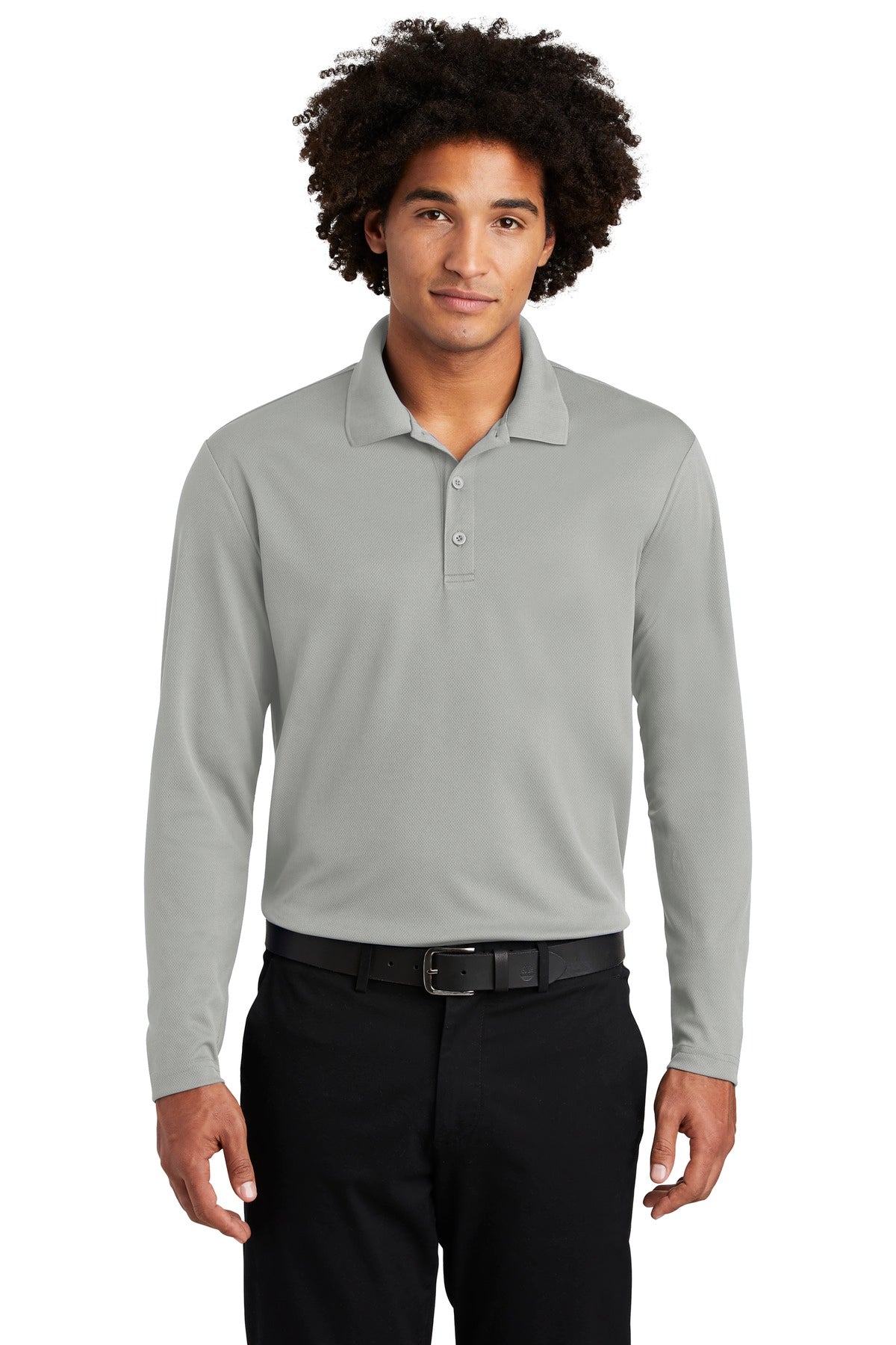 Sport-Tek ST640LS: PosiCharge RacerMesh Long Sleeve Polo