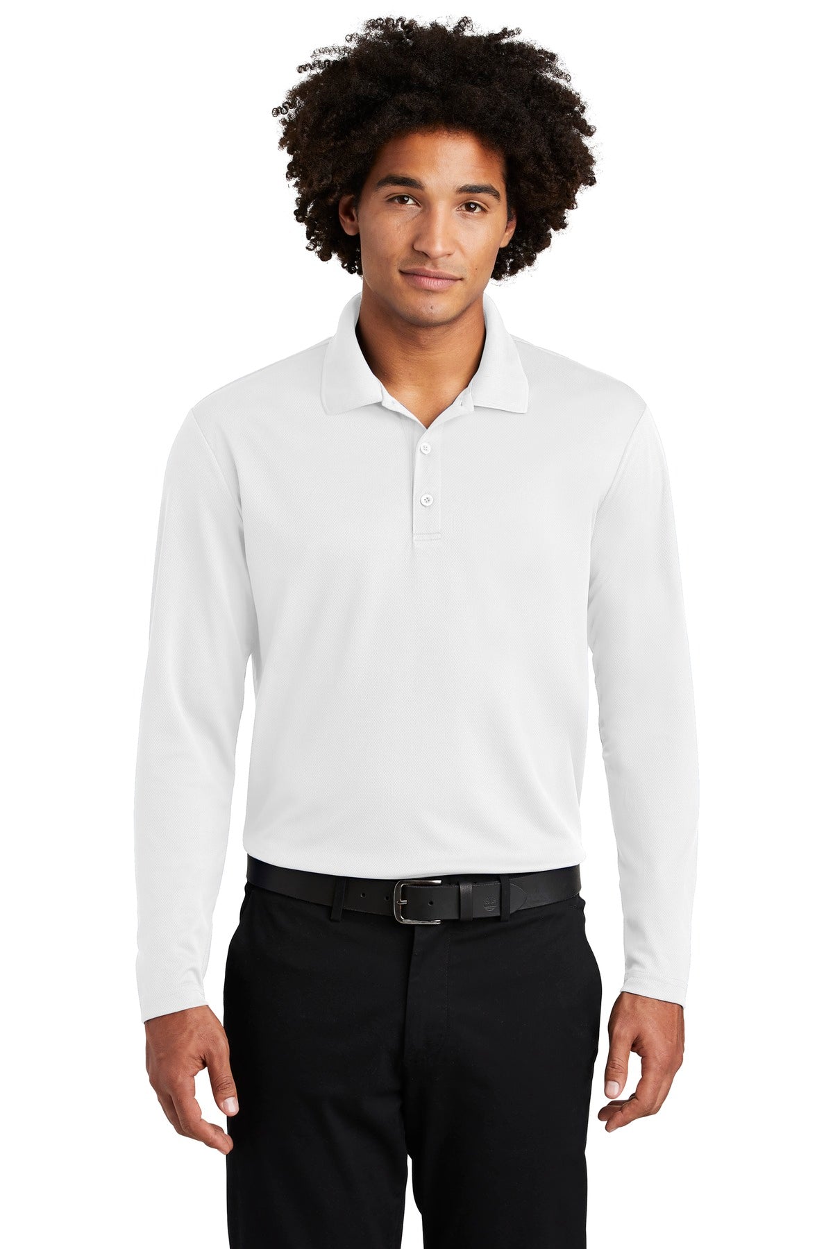 Sport-Tek ST640LS: PosiCharge RacerMesh Long Sleeve Polo