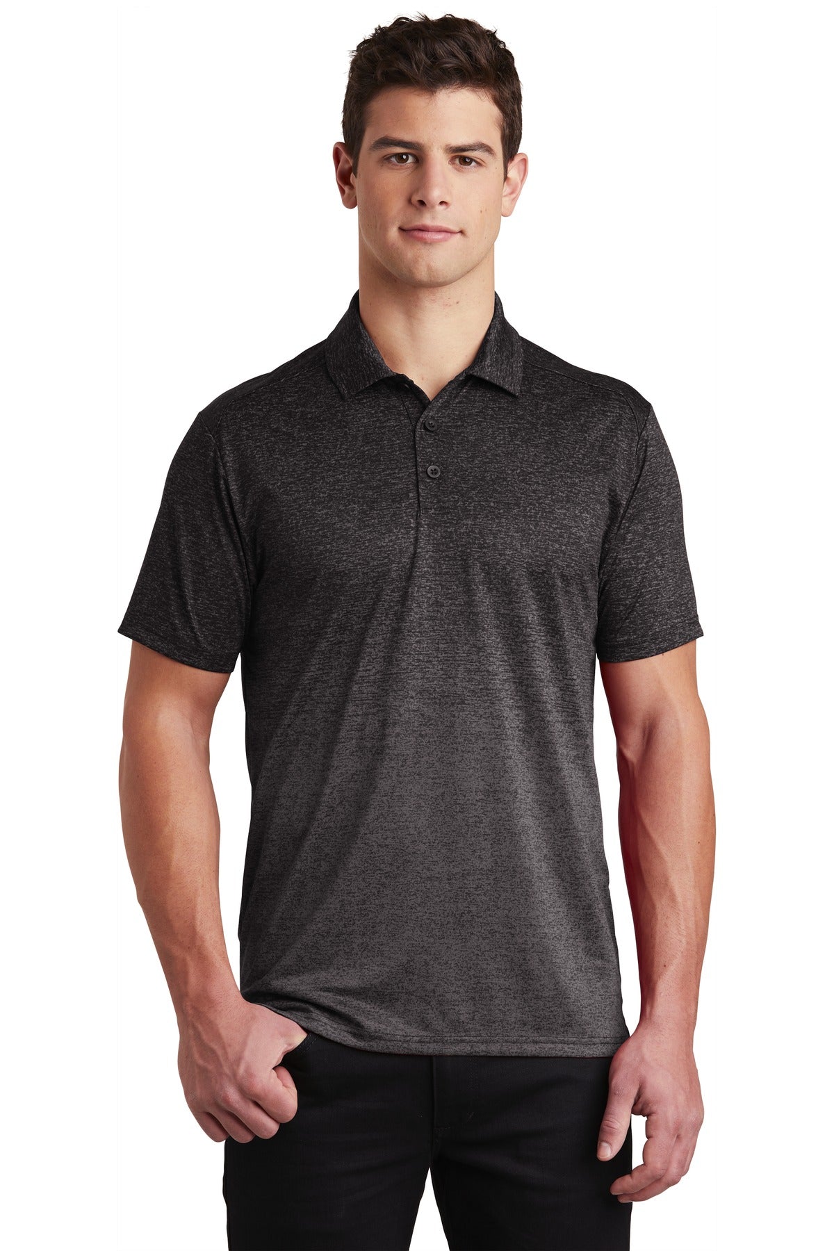 Sport-Tek ST671: Ombre Heather Polo