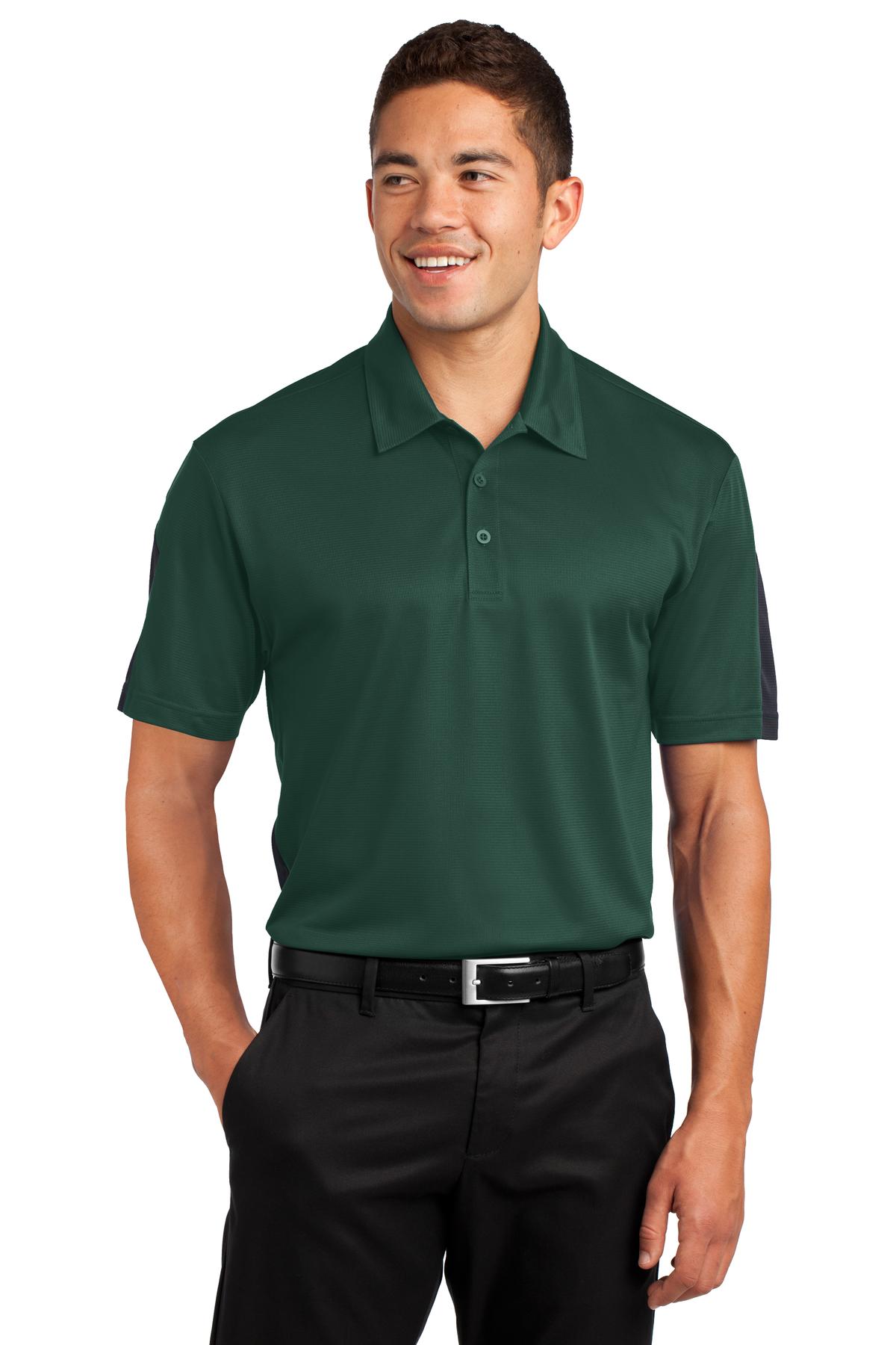 Sport-Tek ST695: PosiCharge Active Textured Colorblock Polo