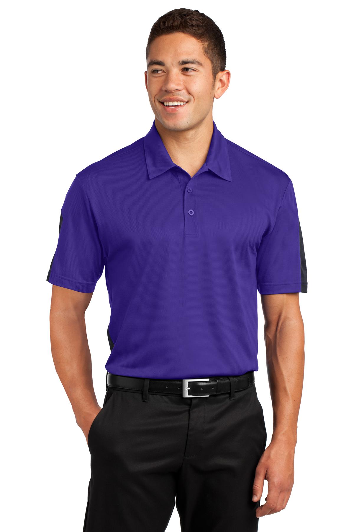 Sport-Tek ST695: PosiCharge Active Textured Colorblock Polo