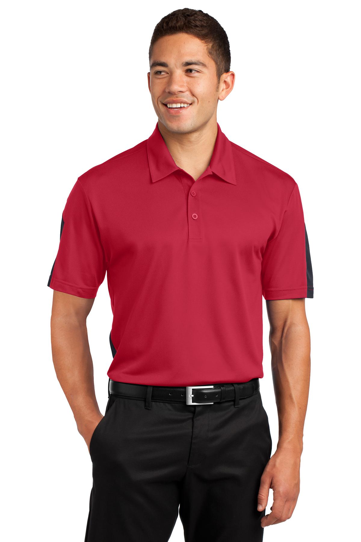 Sport-Tek ST695: PosiCharge Active Textured Colorblock Polo
