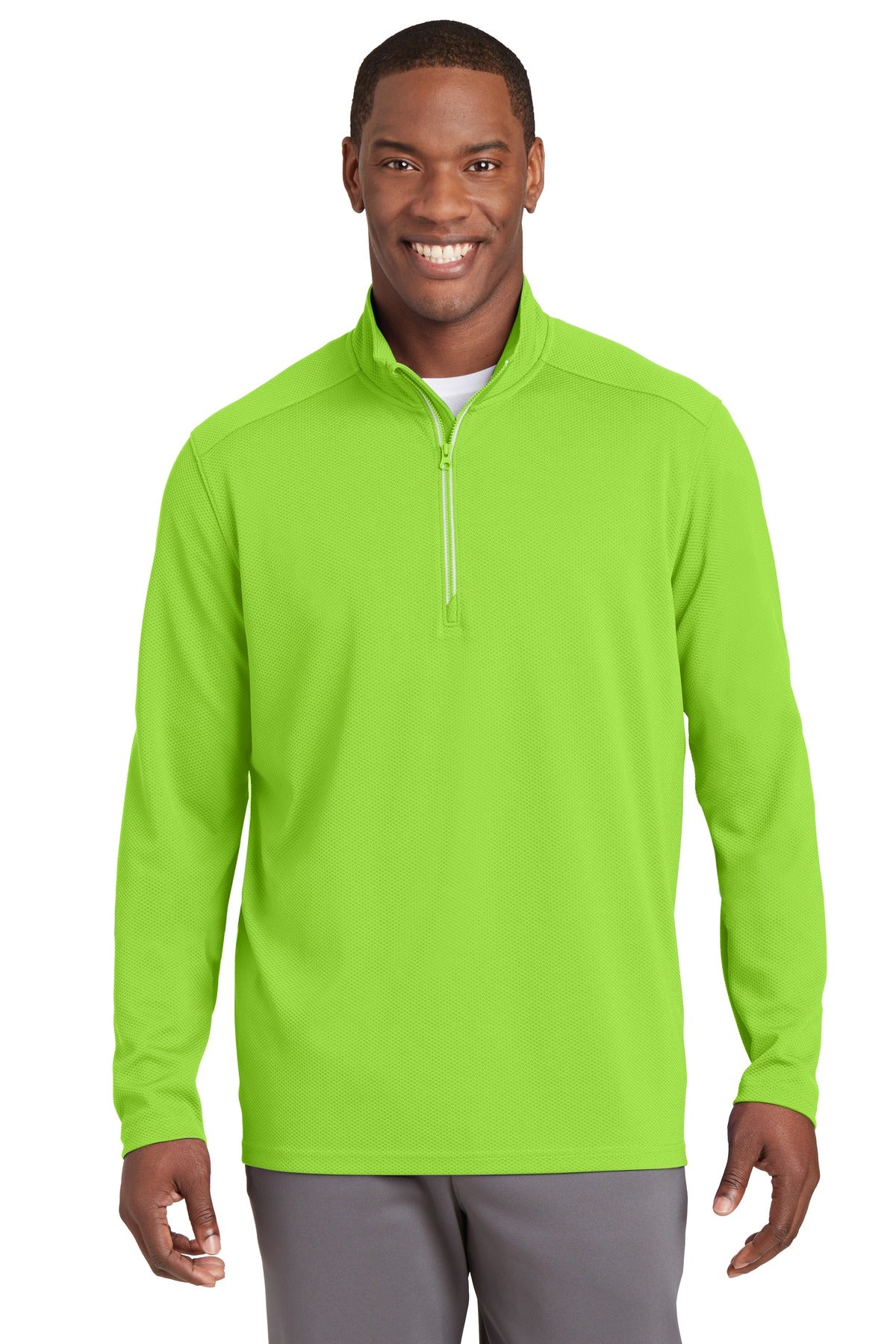 Sport-Tek ST860: Sport-Wick Textured 1/4-Zip Pullover