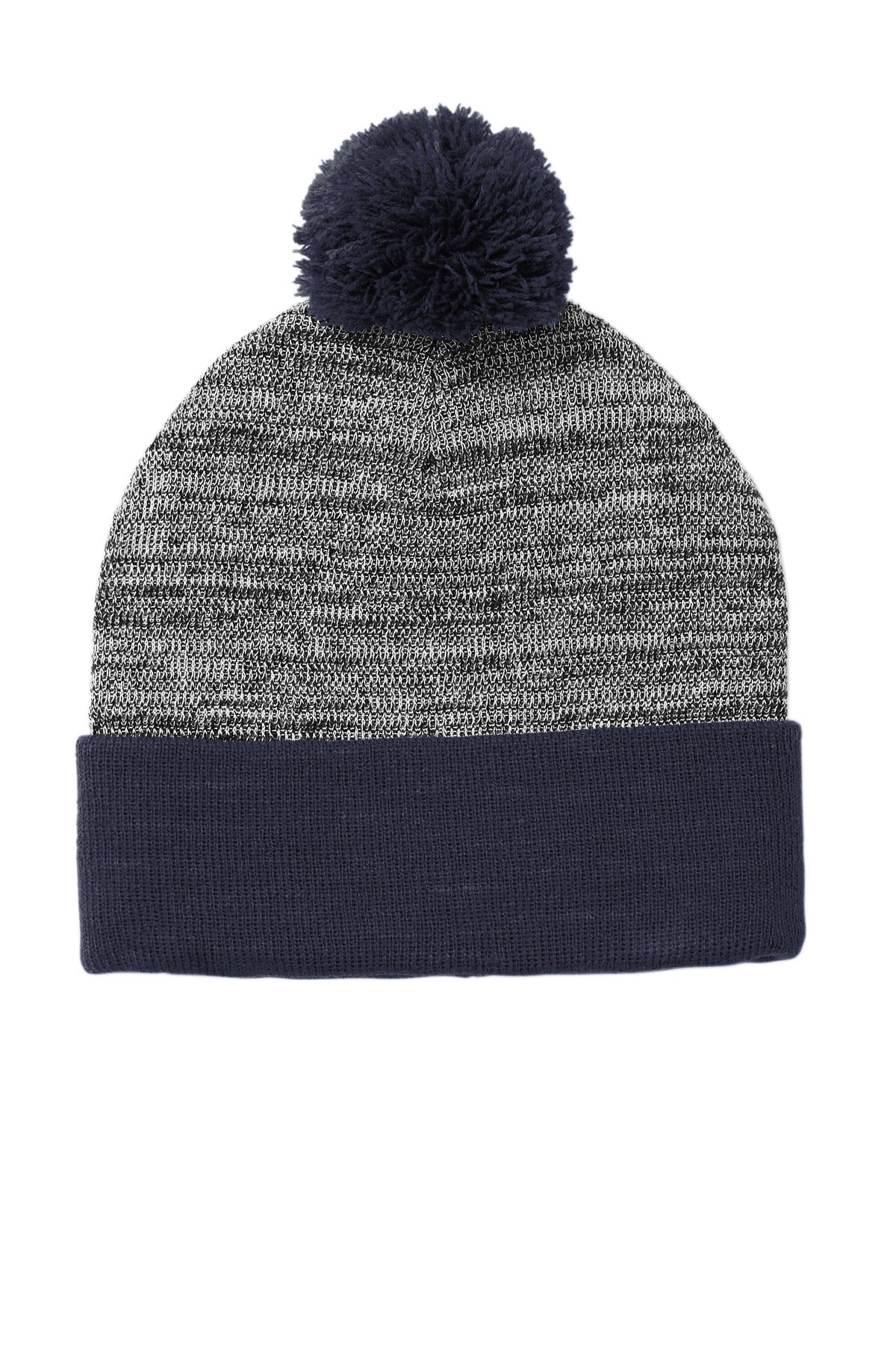 Sport-Tek STC41: Heather Pom Pom Beanie