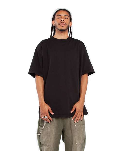 Shaka Wear SHGD Unisex Max Heavyweight Garment-Dyed T-Shirt in Black