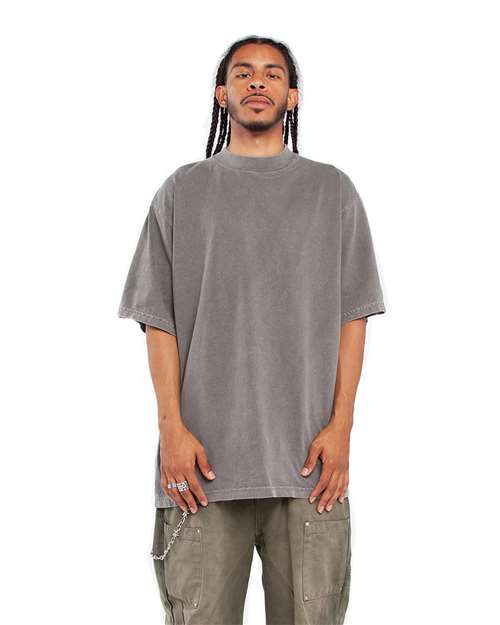 Shaka Wear SHGD Unisex Max Heavyweight Garment-Dyed T-Shirt in Cement