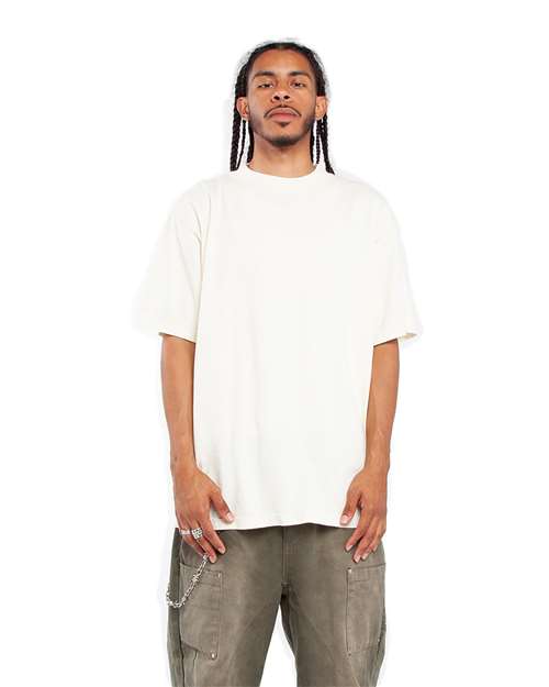Shaka Wear SHGD Unisex Max Heavyweight Garment-Dyed T-Shirt in Cream