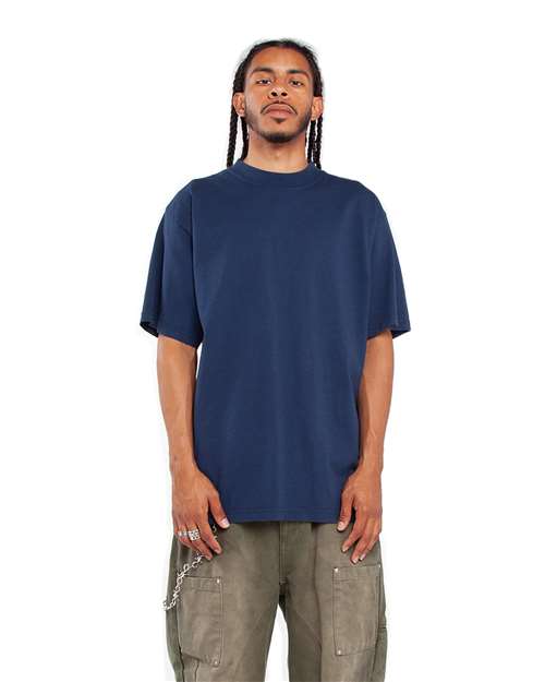 Shaka Wear SHGD Unisex Max Heavyweight Garment-Dyed T-Shirt in Midnight Navy