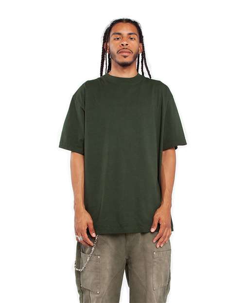 Shaka Wear SHGD Unisex Max Heavyweight Garment-Dyed T-Shirt in Moss