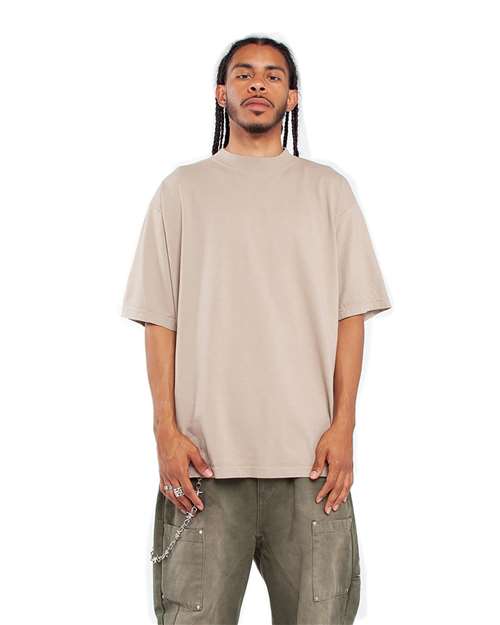 Shaka Wear SHGD Unisex Max Heavyweight Garment-Dyed T-Shirt in Oatmeal