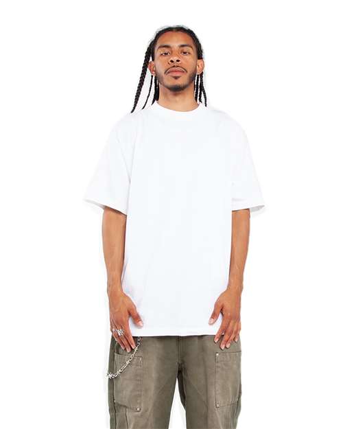 Shaka Wear SHGD Unisex Max Heavyweight Garment-Dyed T-Shirt in White