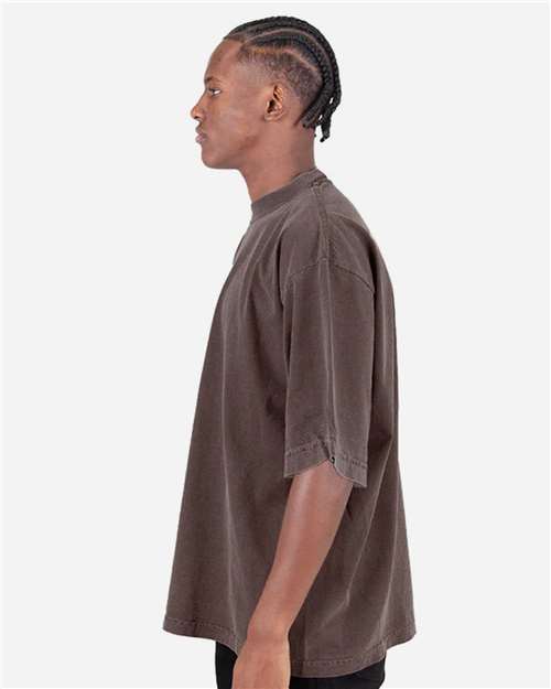 Shaka Wear SHGDD Unisex Max Heavyweight Garment-Dyed Drop Shoulder T-Shirt in 