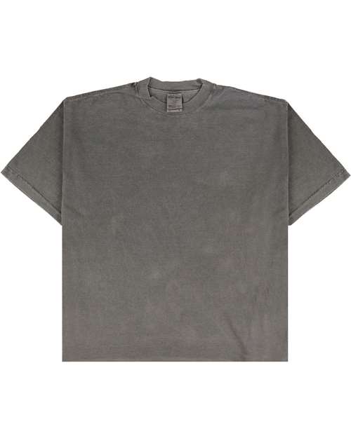 Shaka Wear SHGDD Unisex Max Heavyweight Garment-Dyed Drop Shoulder T-Shirt in Shadow
