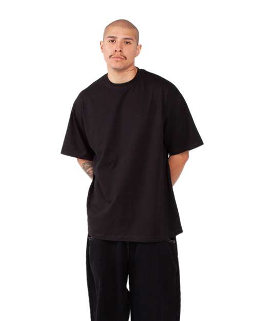 Shaka Wear SHMHSS Unisex Max Heavyweight T-Shirt in Black