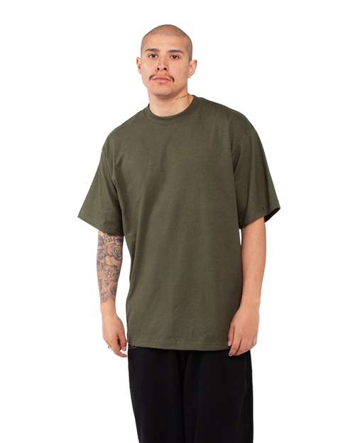 Shaka Wear SHMHSS Unisex Max Heavyweight T-Shirt in Olive
