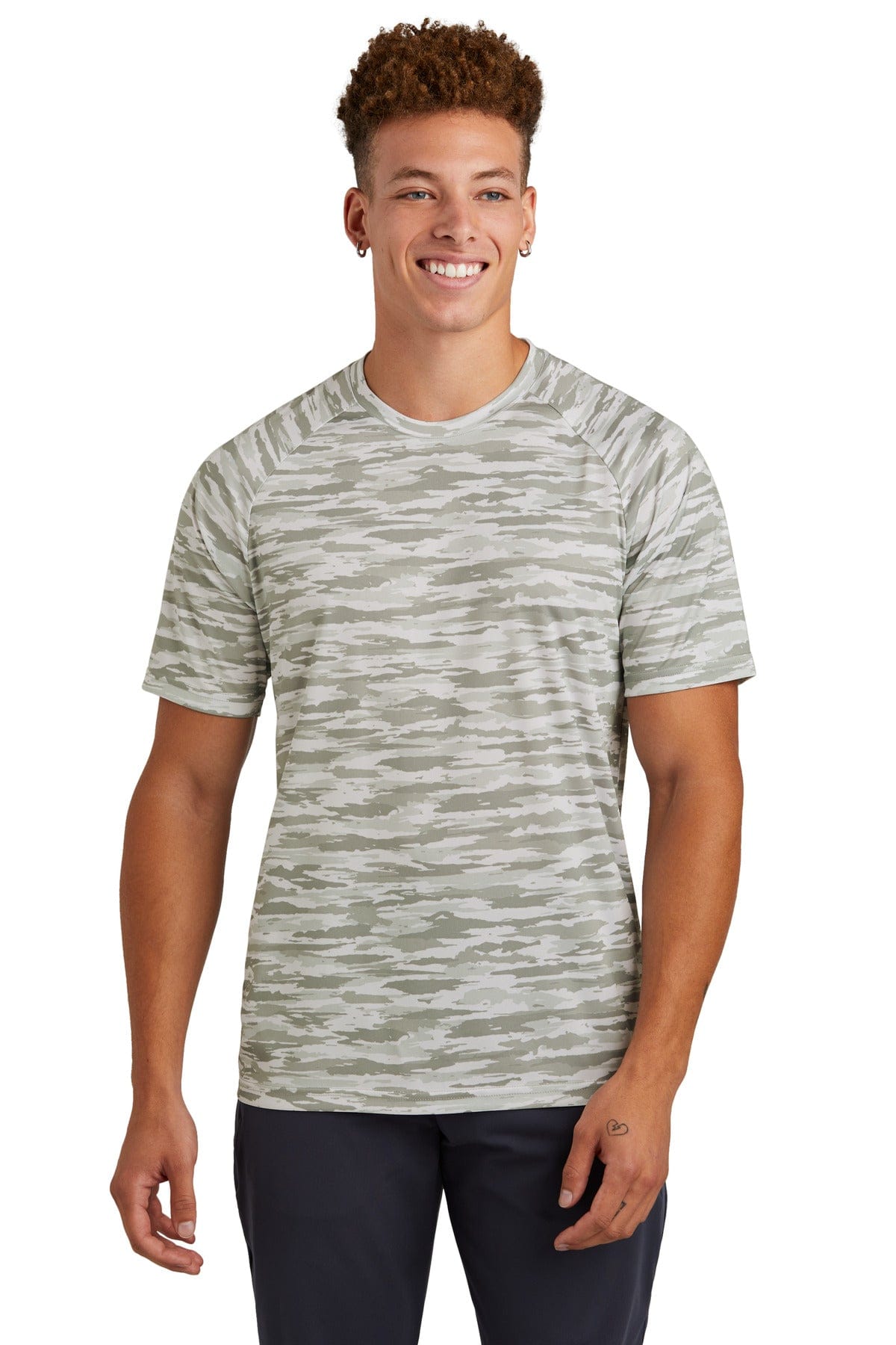 Sport-Tek Drift Camo Tee ST375 in White