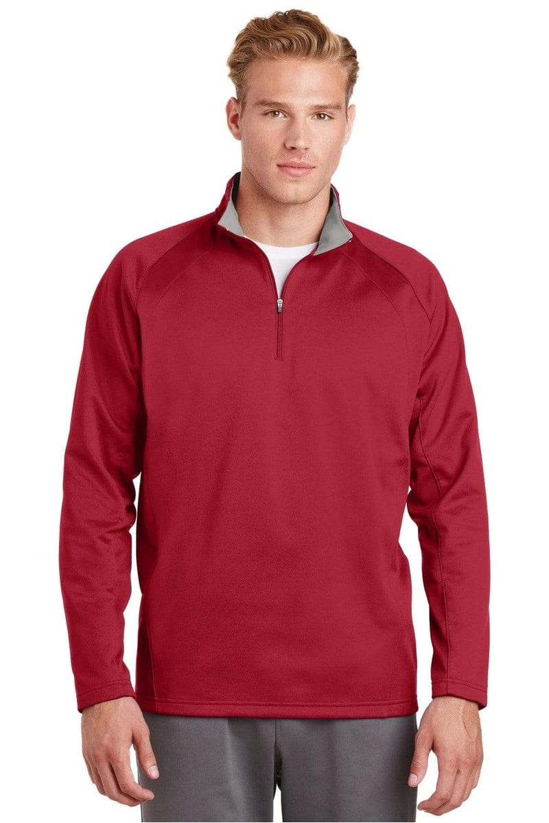Sport-Tek F243 Sport-Wick Fleece 1/4-Zip Pullover in 