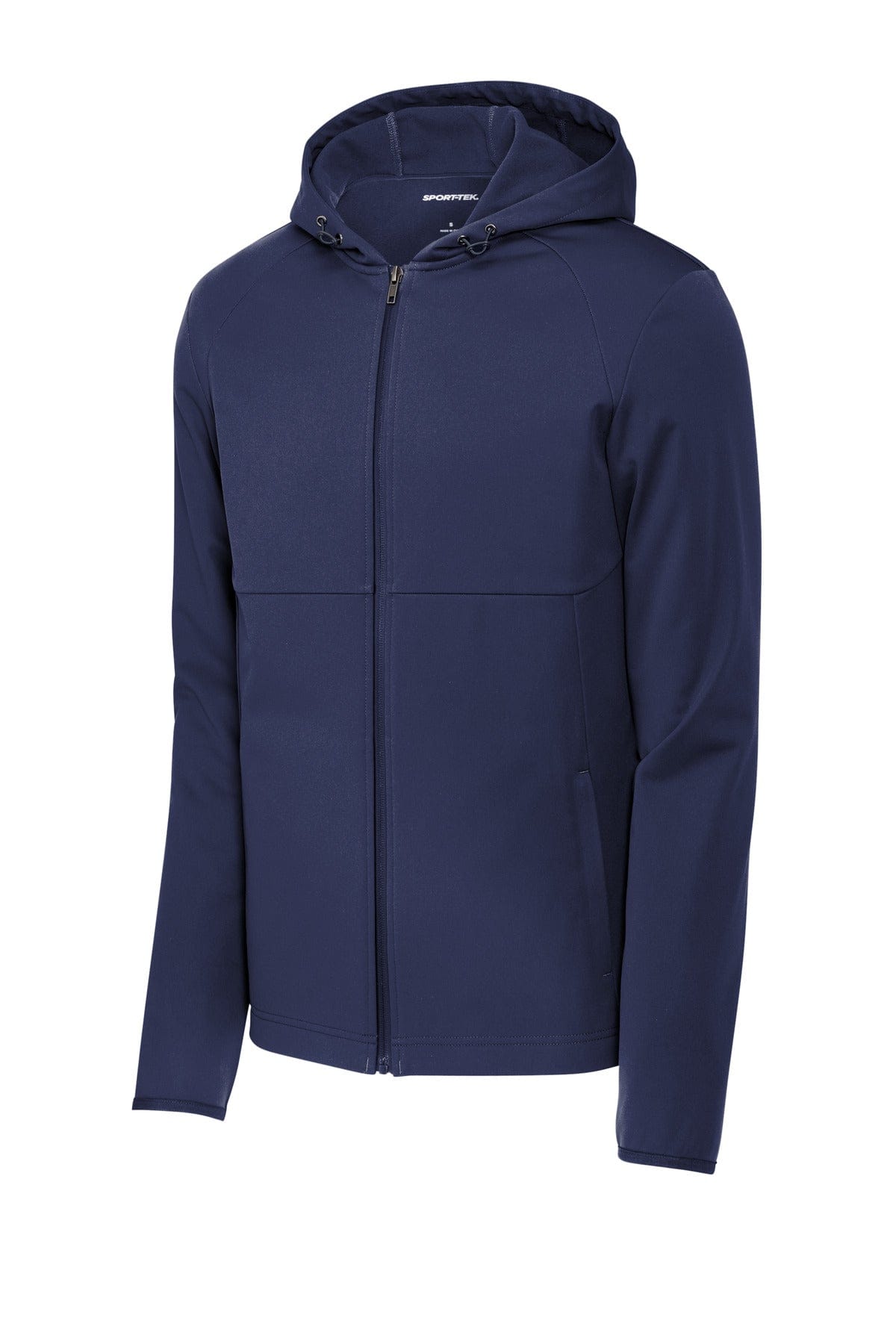 Sport-Tek Hooded Soft Shell Jacket ST980 in True Navy