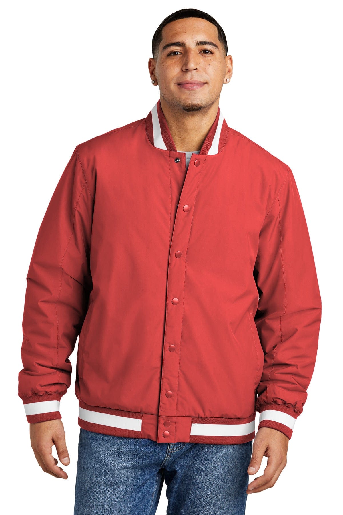 Sport-Tek JST58 Insulated Varsity Jacket in 