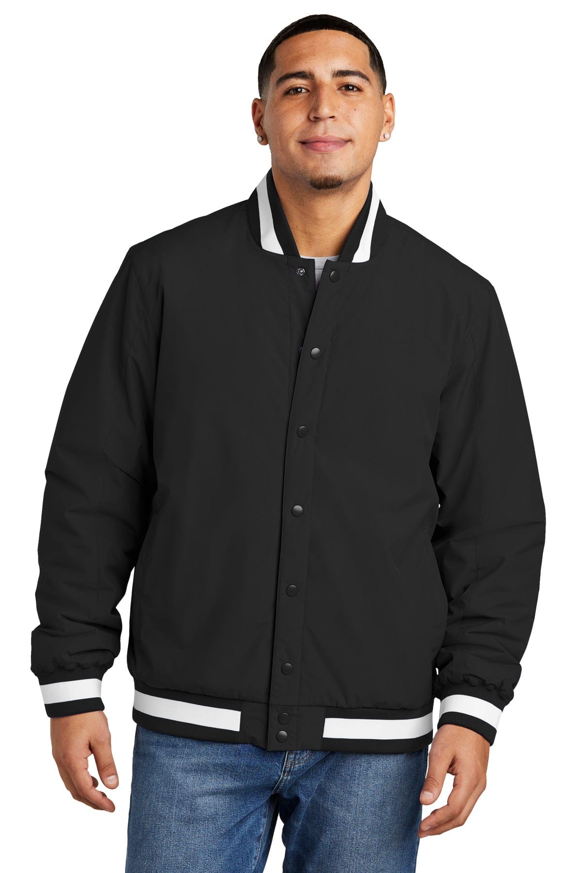 Sport-Tek JST58 Insulated Varsity Jacket in 