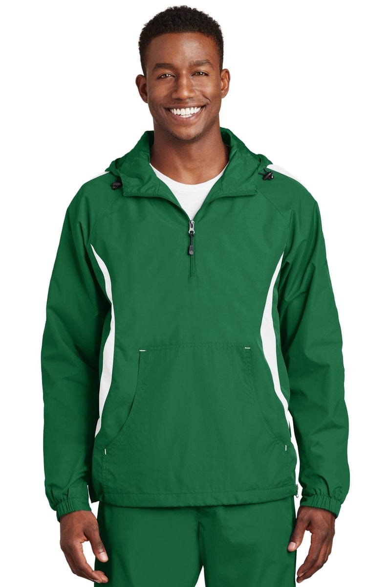 Sport-Tek JST63 Colorblock Raglan Anorak in 