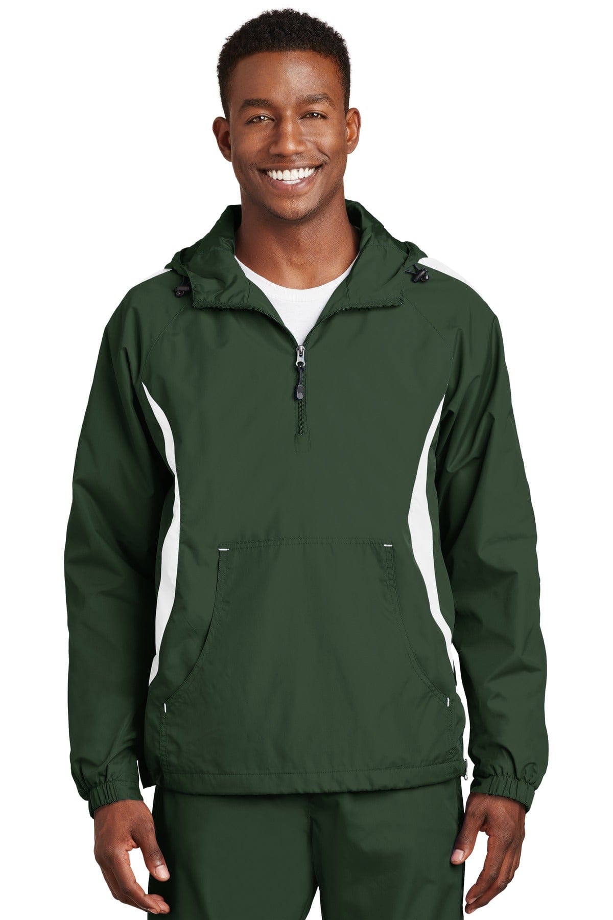 Sport-Tek Outerwear Sport-Tek JST63 Colorblock Raglan Anorak