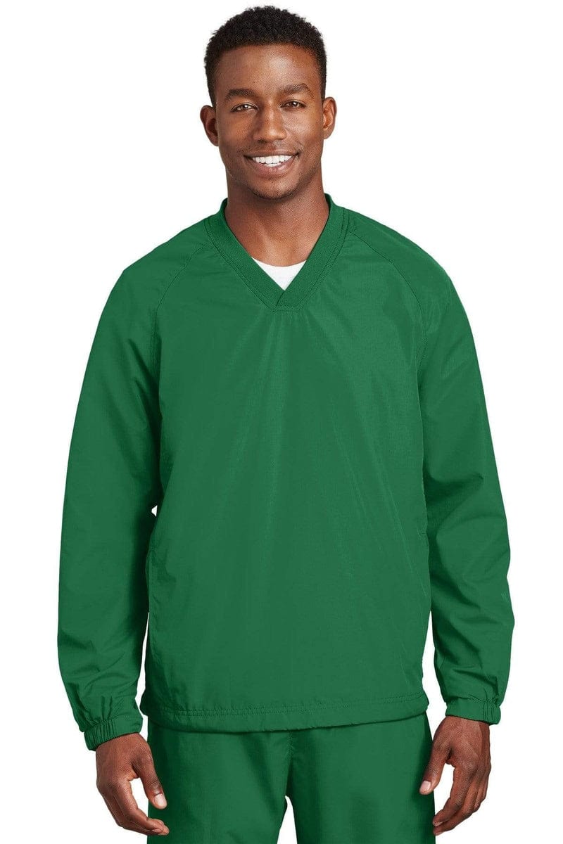 Sport-Tek JST72 V-Neck Raglan Wind Shirt in 