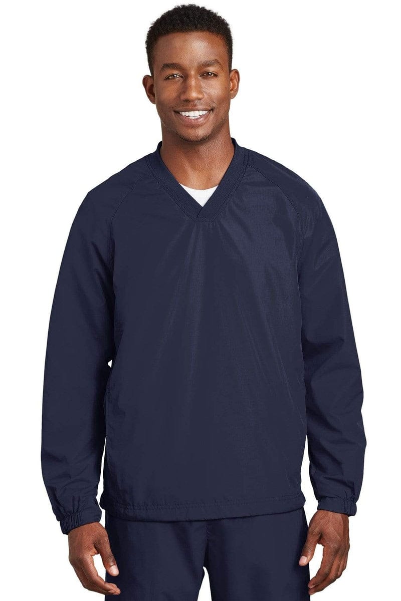 Sport-Tek JST72 V-Neck Raglan Wind Shirt in 