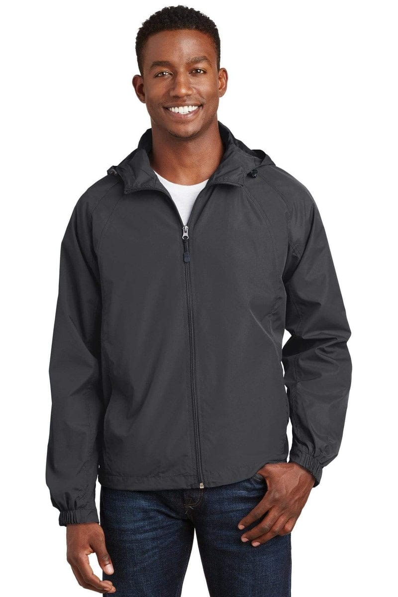 Sport-Tek JST73 Hooded Raglan Jacket in 