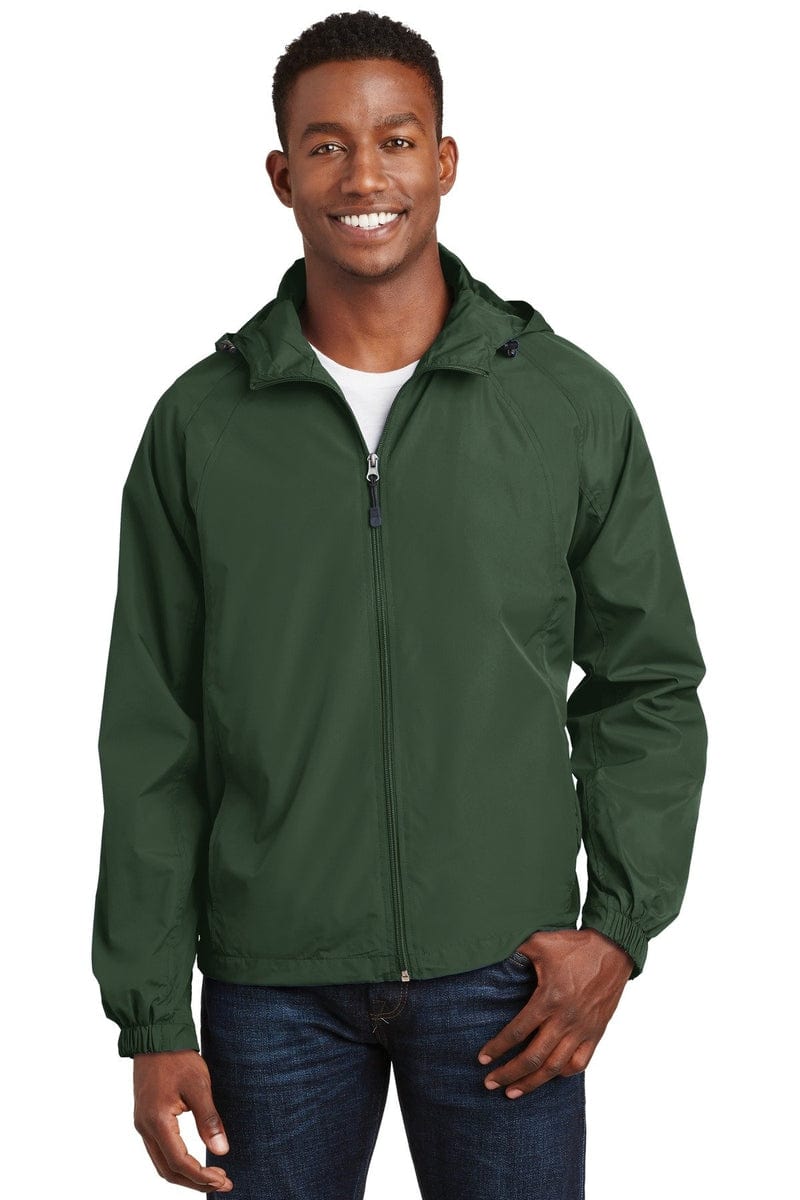 Sport-Tek JST73 Hooded Raglan Jacket in 