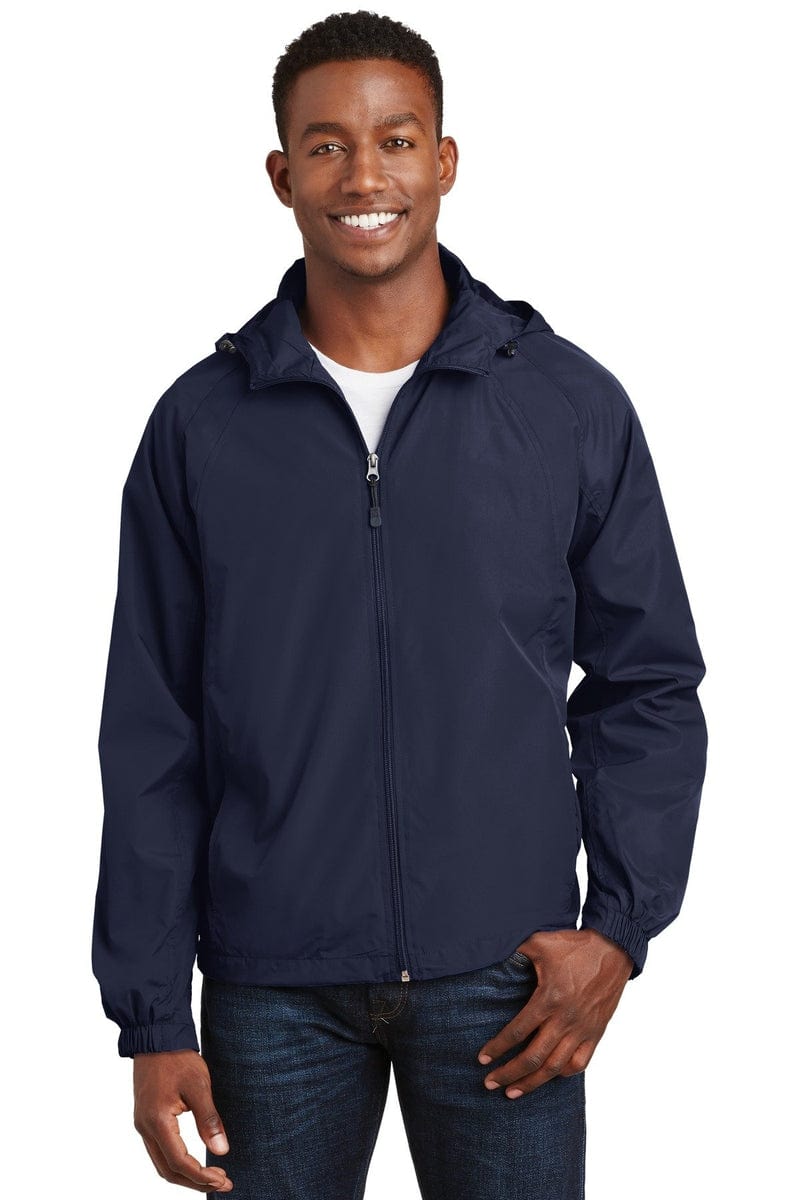Sport-Tek JST73 Hooded Raglan Jacket in 