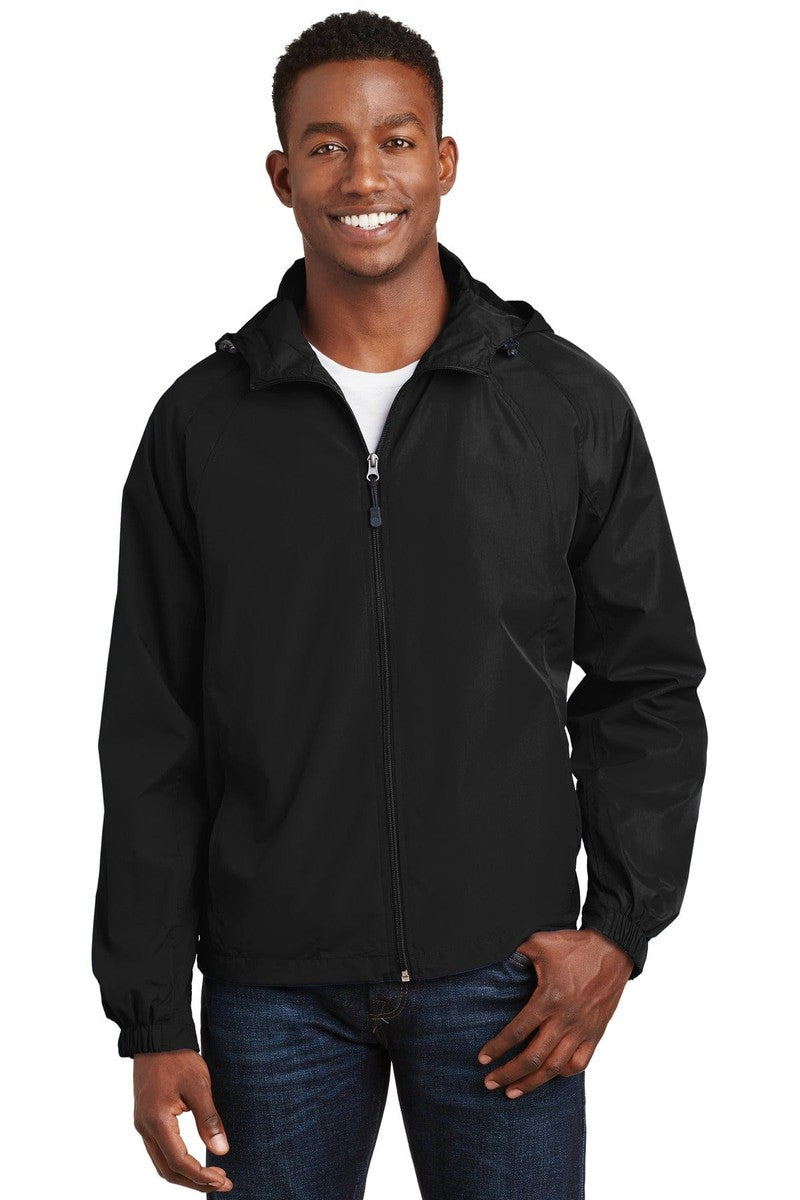 Sport-Tek JST73 Hooded Raglan Jacket in 