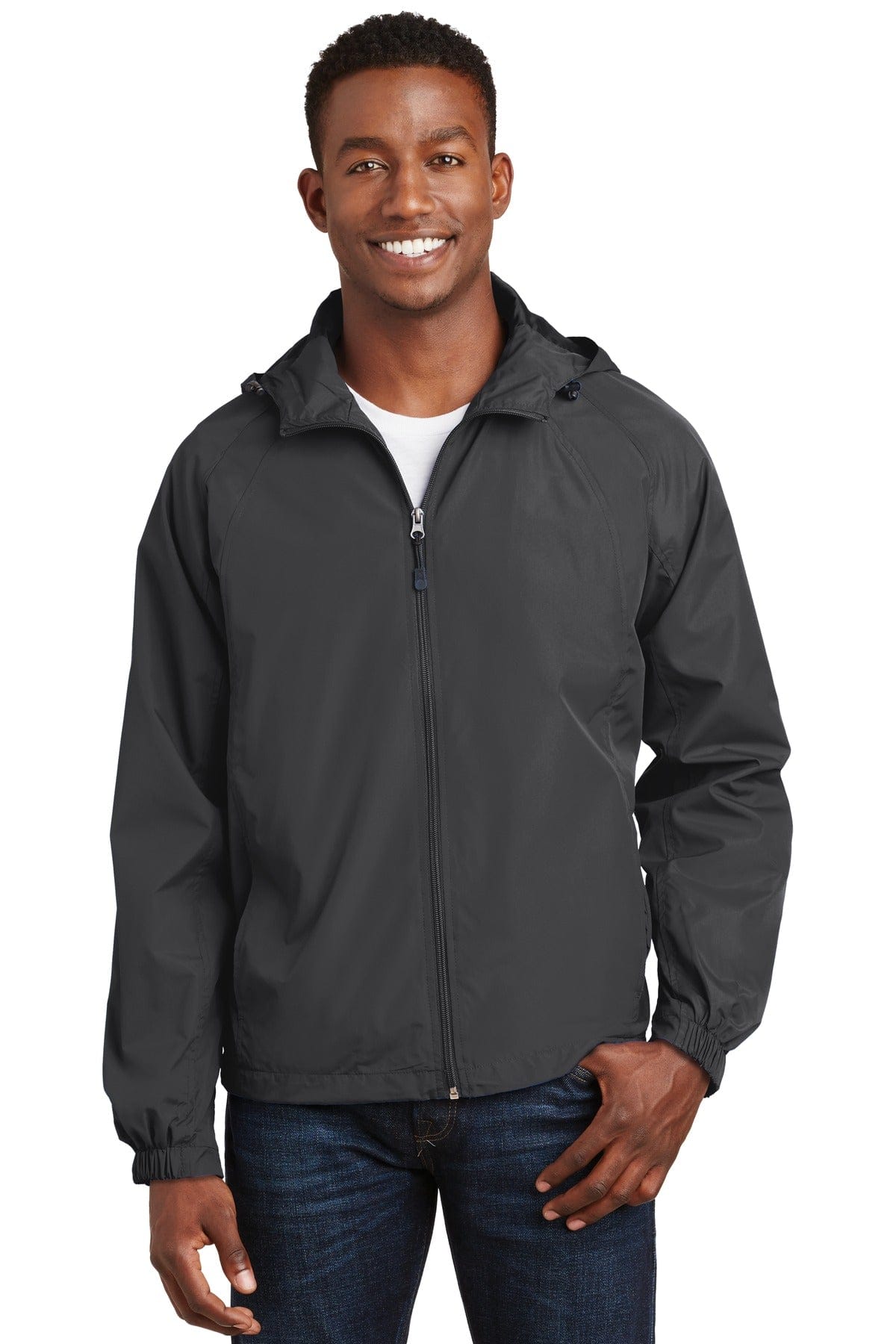 Sport-Tek Outerwear Sport-Tek JST73 Hooded Raglan Jacket