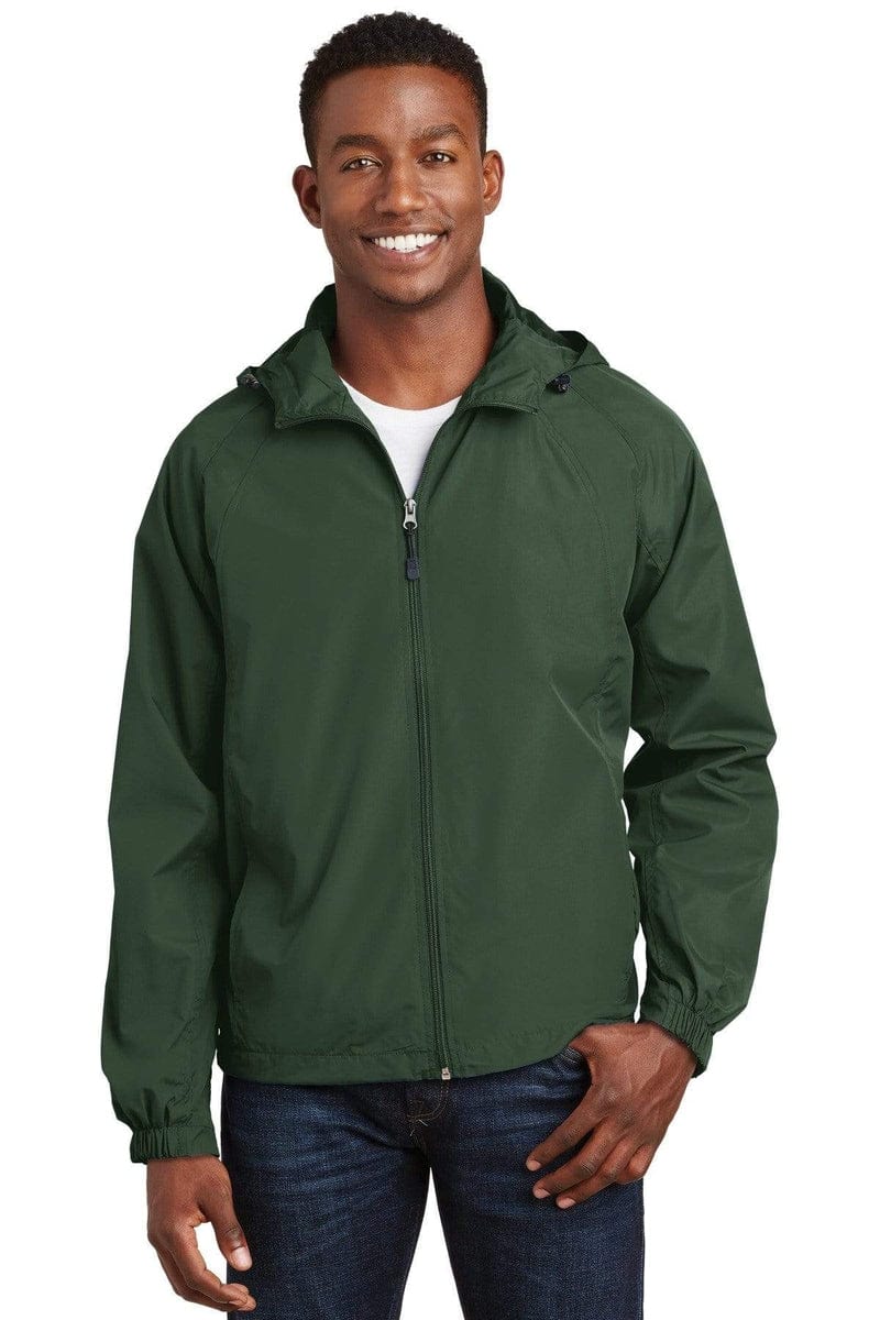 Sport-Tek JST73 Hooded Raglan Jacket in 