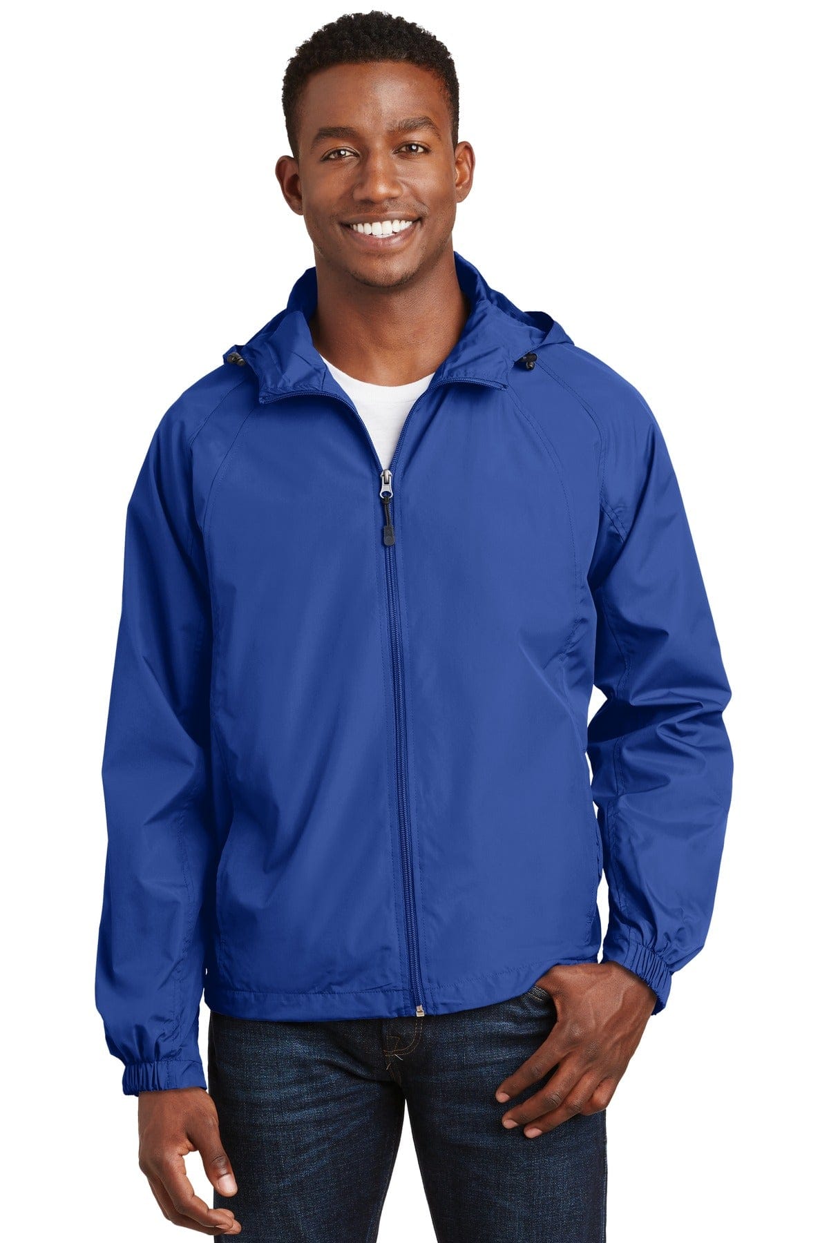 Sport-Tek Outerwear XS / True Royal Sport-Tek JST73 Hooded Raglan Jacket