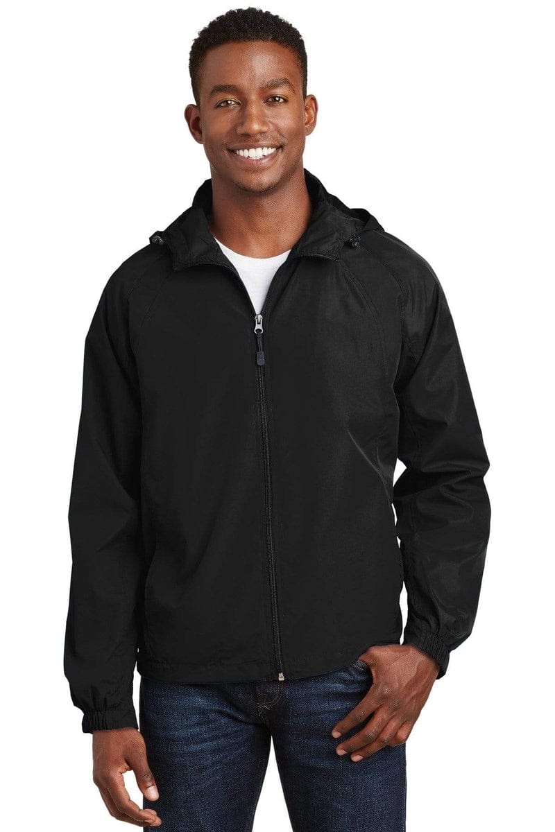 Sport-Tek JST73 Hooded Raglan Jacket in 