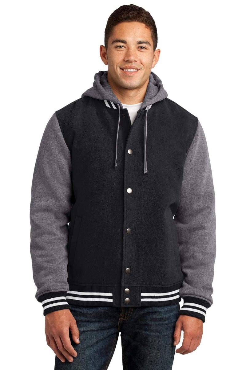 Sport-Tek JST82 Insulated Letterman Jacket in 