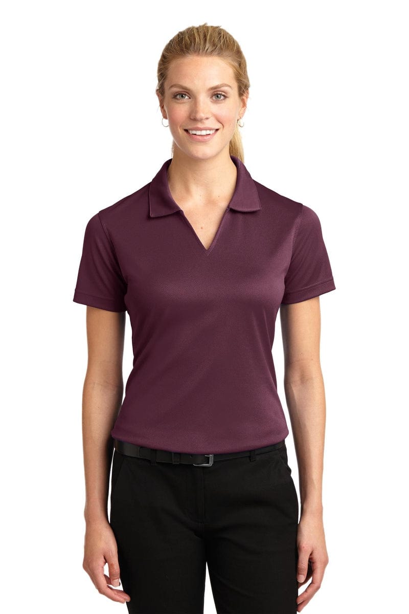 Sport-Tek L469 Ladies Dri-Mesh V-Neck Polo in 