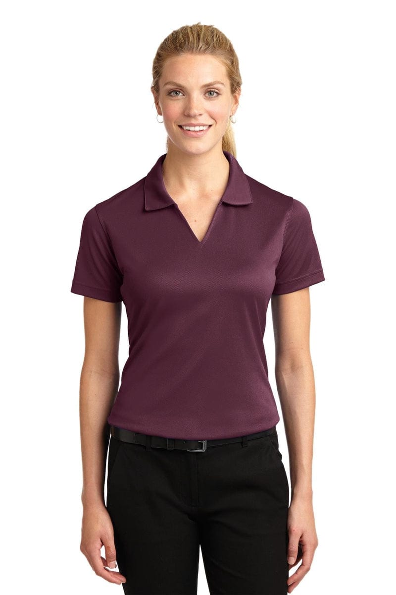 Sport-Tek L469 Ladies Dri-Mesh V-Neck Polo in 