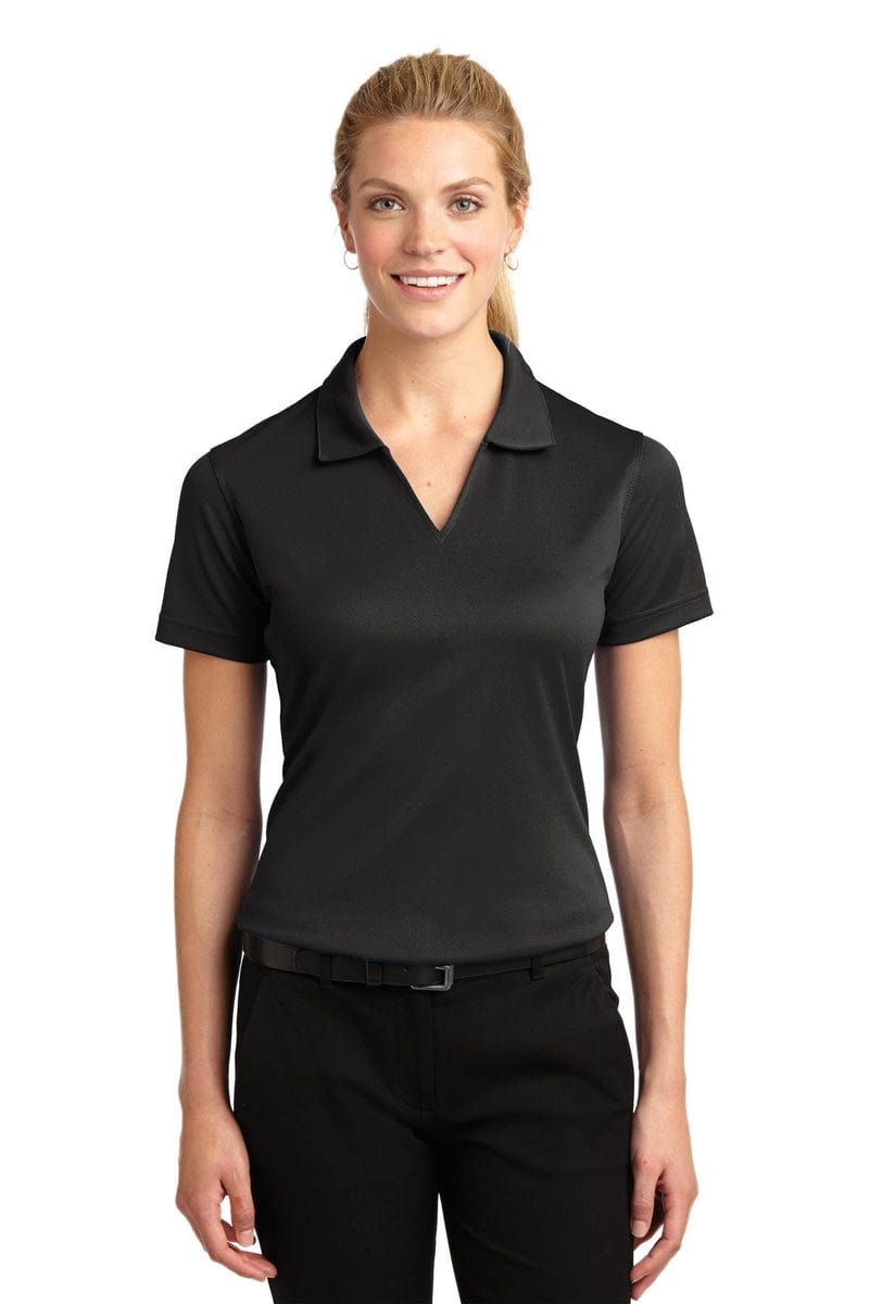 Sport-Tek L469 Ladies Dri-Mesh V-Neck Polo in 