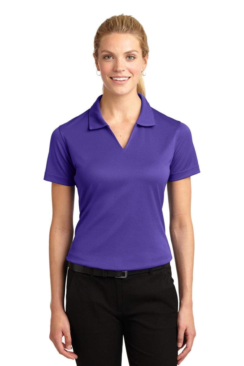 Sport-Tek L469 Ladies Dri-Mesh V-Neck Polo in 