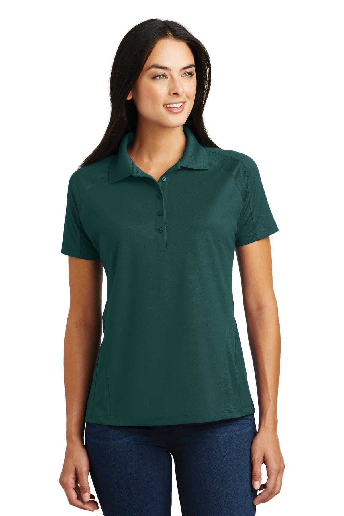 Sport-Tek Polos/Knits Sport-Tek L474 Ladies Dri-Mesh Pro Polo
